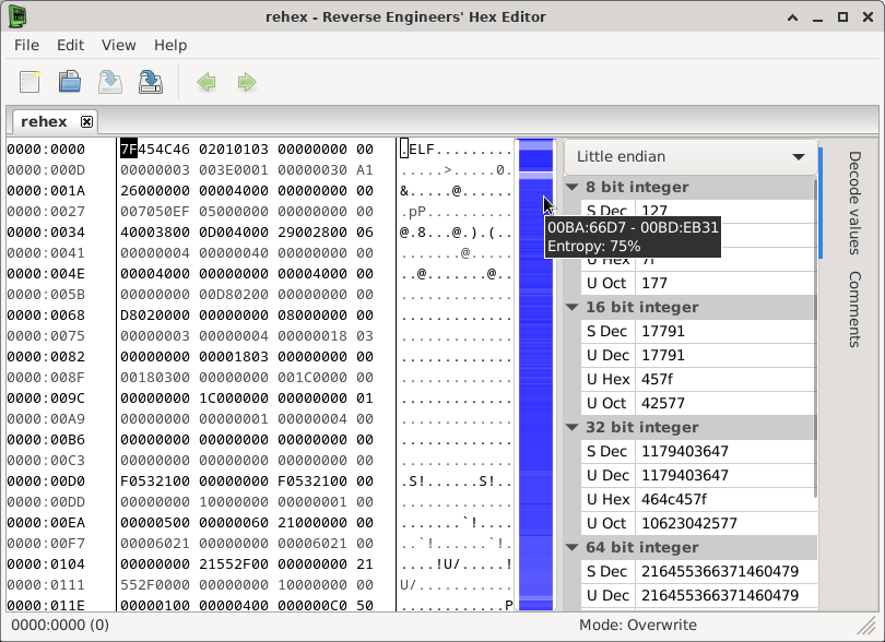 Screenshot showing visual scrollbar